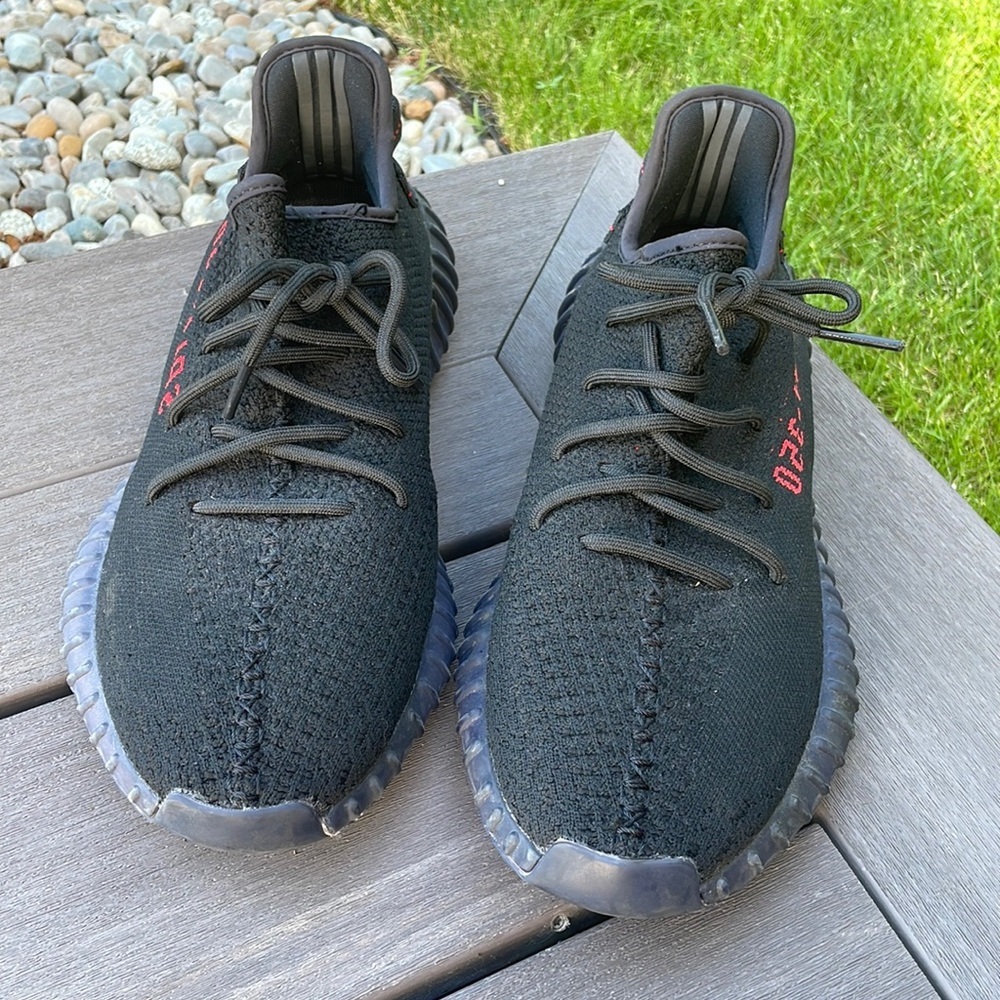 Adidas Yeezy Boost 350 Bred V2 Black Red CP9652 shoes sneakers size 11